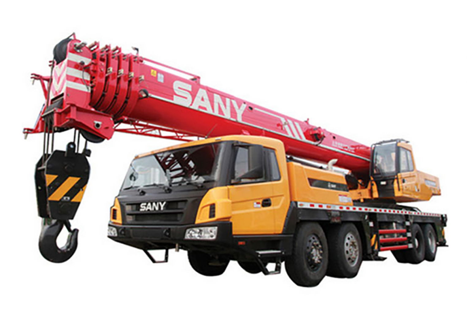 Sany รถบรรทุก 80Ton เครนมือสอง